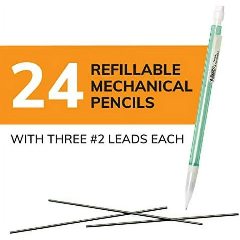 BIC Xtra-Sparkle Mechanical Pencil, Medium Point (0.7 mm), 24