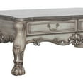 thumbnail image 3 of LiviNest Dresden Vintage Coffee Table: Traditional Bone White Finish with Carved Floral Motifs & Storage Drawers - British Tea Room Center Table for Classic Living Room Decor & Hospitality Settings, 3 of 6