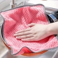 thumbnail image 5 of Qiulaii 10 Pack Glass Cleaning Cloths Microfiber Polishing Towels for Windows Mirrors Streak Free Lint Free Highly Absorbent for Kitchen Car Furniture 10x10in, 5 of 9