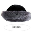 thumbnail image 6 of D-GROEE Winter Fisherman Cap for Women Warm Plush Brim Cap Faux Mink Fur Basin Hat for Women, 6 of 8