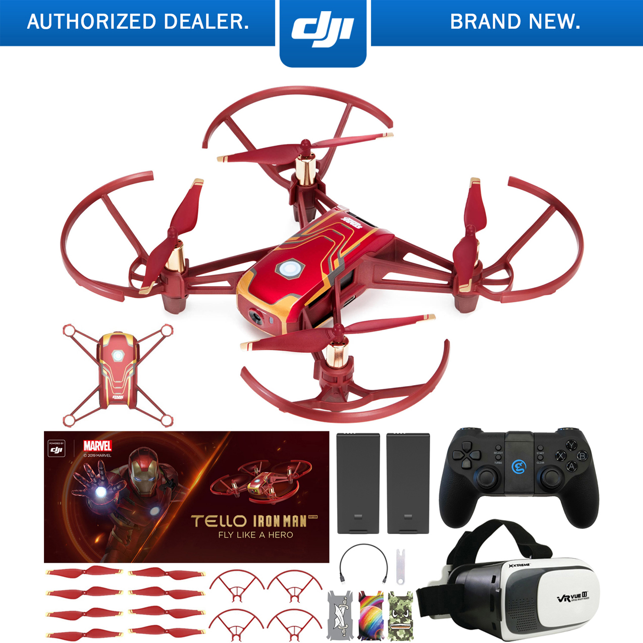DJI Tello Quadcopter Iron Man Edition Beginner Drone VR HD Video