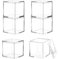 thumbnail image 2 of Clear Acrylic Square Cube Candy Gift Box - Set of 4 Small Plastic Treat Boxes, 2 of 4