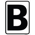 thumbnail image 1 of SignMission A-1824-22962 18 x 24 Po Signe en Aluminium - Signe avec la Lettre B, 1 of 1