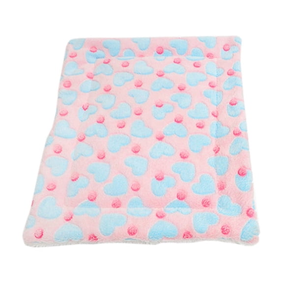 FYTPOV Ultra Soft Pet Bed, Heart Pattern Cat Bed, Washable Dog Crate Mat for Large Medium Small Dogs, Cute Dog Crate Kennel Pad Cat Pet Bed Liner