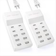 thumbnail image 1 of wonima02 USB Charging Station, 10 Ports Family-Sized USB C Charger Block,USB Power Strip for Smart Phone Tablet Laptop Computer（2 Pcs）, 1 of 1