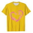 thumbnail image 4 of DPTALR Women's Summer Leisure Flower Print Round Neck Short Sleeved Top/Shirt, 4 of 4