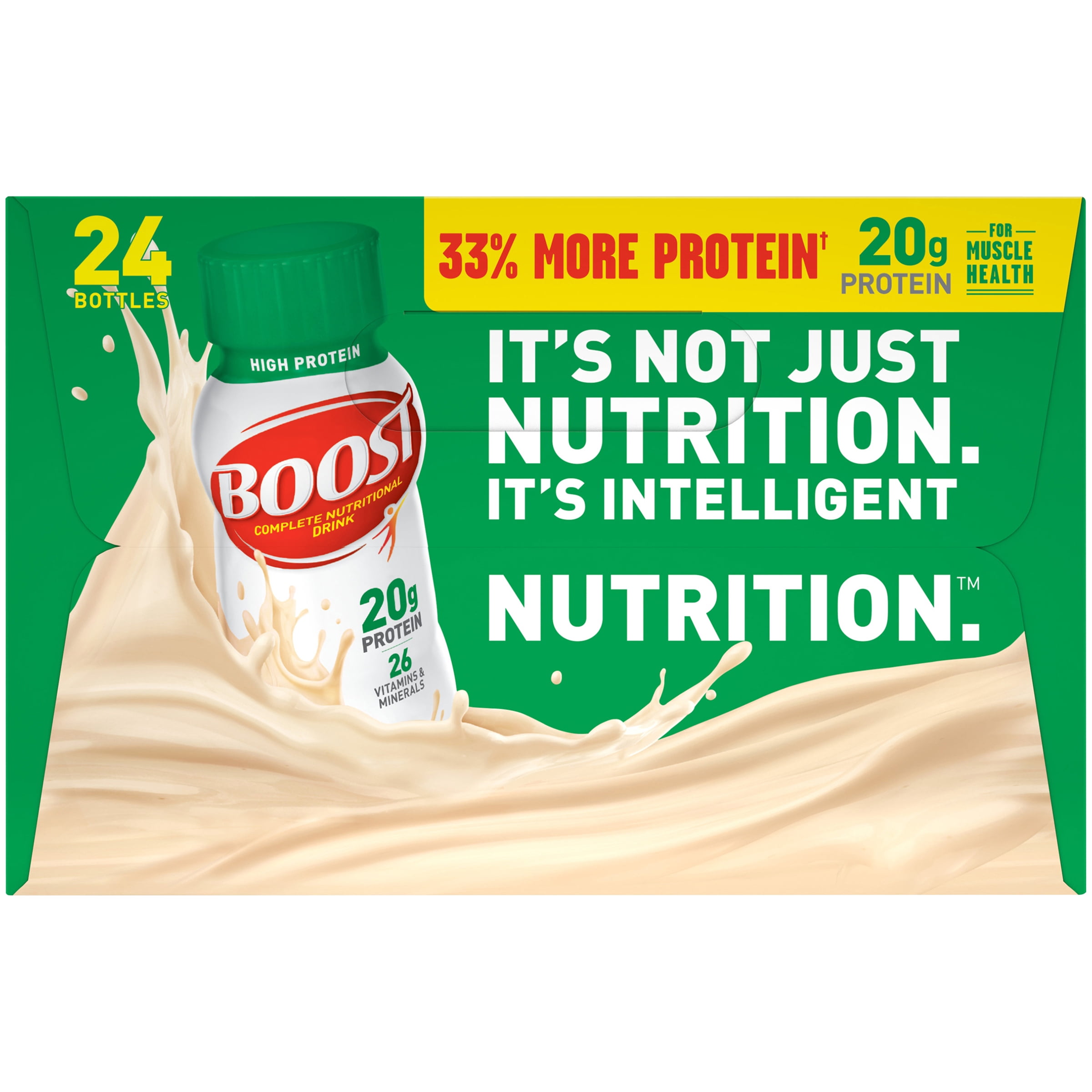 (2 pack) BOOST HIGH PROTEIN Very Vanilla 24-8 fl. oz. Bottles