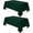 Hunter Green, variant on Rectangle Table Cloth 2 Pack(90x132 Inches, Black), Tablecloth Machine Washable, Polyester Table Cover for Dining, Buffet Parties, Picnics, Events, Weddings and Restaurants