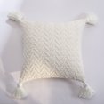thumbnail image 1 of Almohada de punto de chenilla, funda de almohada, decoración de muebles suaves para el hogar, muebles para el hogar secundario, 45*45CM (incluido el núcleo común), blanco marfil oso de fresa Electrónica, 1 of 7