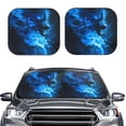 thumbnail image 2 of Wukai Wolf Car Front Windshield Sun Shade,Sun Visor Shield Block Automotive Interior Protector Blocks UV Rays-Small, 2 of 6