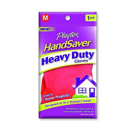 Playtex HandSaver Gloves, Heavy Duty Gloves, Medium (1 Pack) + Schick Slim Twin ST for Sensitive