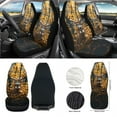 thumbnail image 2 of Renewold Deer Camo Hunting Forest 12 PCS Front Car Seat Cover Front Seat Cover with Steering Wheel Cover Seat Belt Pad Armrest Cover Garbage Bag Air Vent Bag Rearview Mirror Cover Coasters Key Chain, 2 of 7