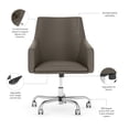 thumbnail image 6 of Hybrid 48W Desk and Chair Set with Drawers in Modern Hickory - Engineered Wood, 6 of 7