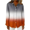 thumbnail image 6 of ylioge Long Sleeve Shirts for Women Plus Size S-5X Button-Down Blouses Tops Womens Trendy Gradient Printed Loose Lapel Going-Out Beach Tshirts Shirt, 6 of 6