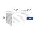 thumbnail image 6 of LeisureTime 210 Gallon Deck Box - White, 6 of 10