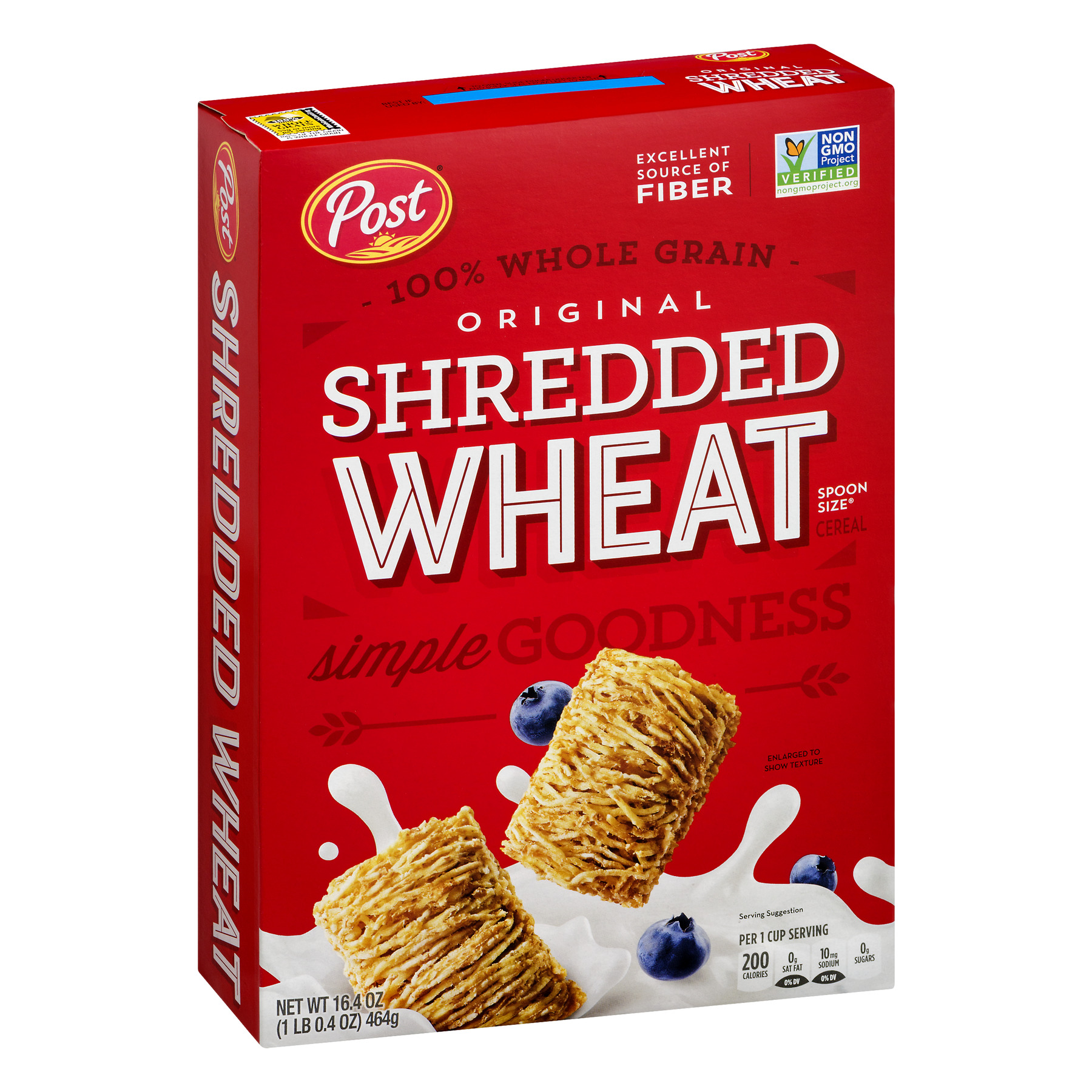 Post Shredded Wheat Breakfast Cereal Original 16 4 Oz Walmart 