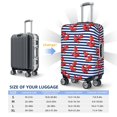 thumbnail image 2 of red Anchor blue stripe cute Luggage Cover Anti Scratch, Elastic Suitcase Protector Suitcase Covers for Luggage Fits 18-32 Inch Luggage, 2 of 5