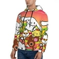 thumbnail image 3 of Lsque Sanrio Pattern Casual Men's Hoodie,Hooded Sweatshirt with Kangaroo Pocket,Pullover Hoodie-Medium, 3 of 8