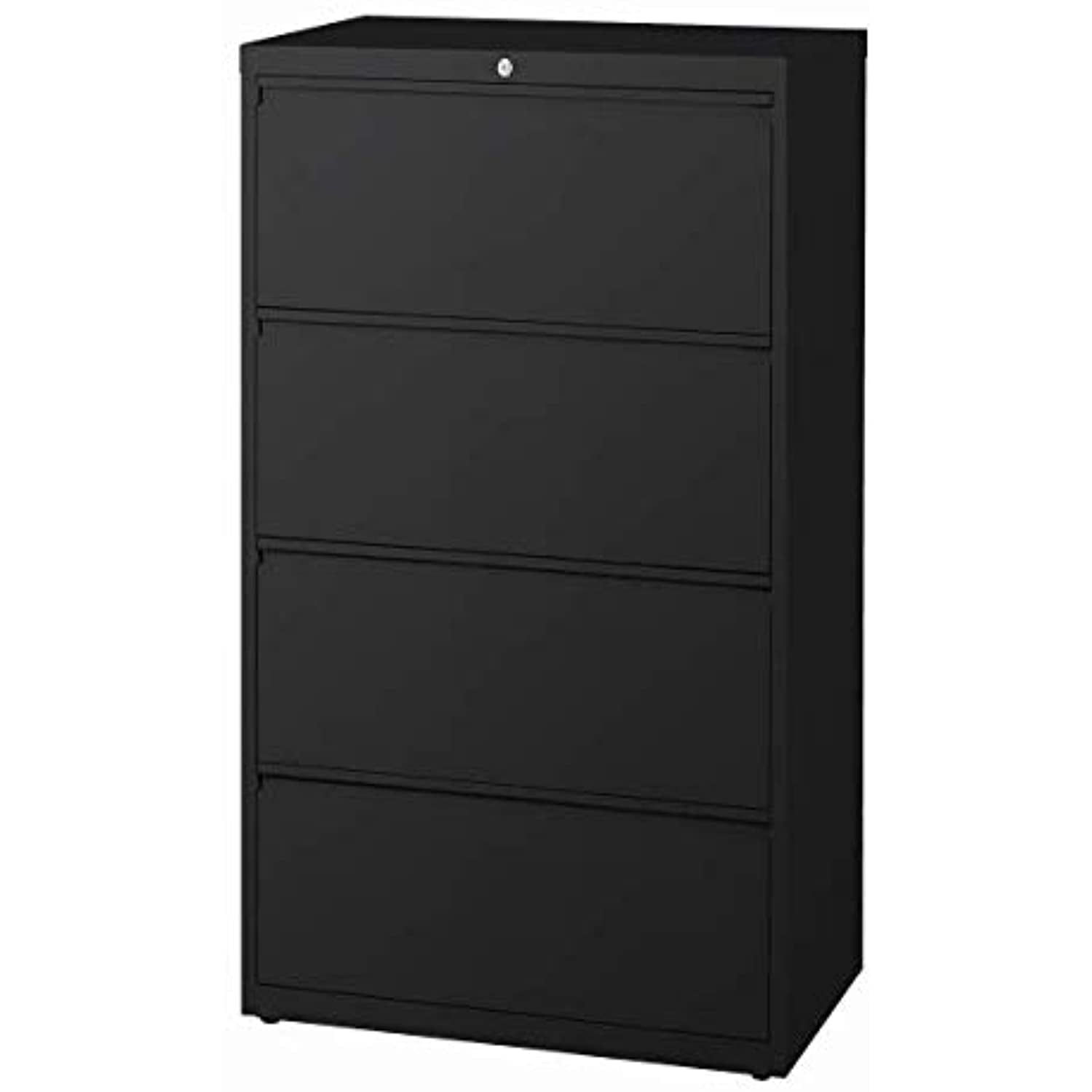 WorkPro 30"W Lateral 4Drawer File Metal, Black