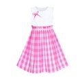 thumbnail image 1 of Girls Dress Pink Tartan Plaid Sundress Back School 9-10 Years, 1 of 6