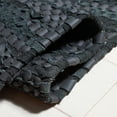 thumbnail image 5 of SAFAVIEH Vintage Leather Christal Solid Area Rug, Black, 8' x 10', 5 of 11