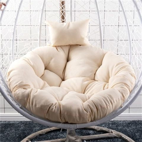 Cojín de asiento de cesta colgante de columpio, almohadilla de Silla de huevo suave para jardín, interior, balcón al aire libre, cojín de Silla mecedora (sin Silla), nuevo Fivean unisex