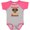 Heather and Hot Pink, variant on Inktastic Protected by a Boxer Dog Boys or Girls Baby Bodysuit