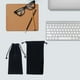 thumbnail image 4 of 4 bolsas de tela flocada negra para guardar relojes, joyas y joyas., 4 of 7
