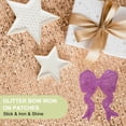 thumbnail image 5 of Uxcell Glitter Bow Iron on Patches Sequin Sew on Bows Embroidered Applique Fit for Clothes Hats Backpacks Black, 5 of 7