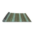 thumbnail image 2 of Ahgly Company Indoor Round Abstract Light Blue Modern Area Rugs, 5' Round, 2 of 4