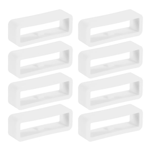 Soporte para Banda de Reloj Uxcell, Reemplazo Universal de Banda de Silicona para Reloj, Partes de Sujeción de Correa para Reloj Deportivo Blanco 24 mm
