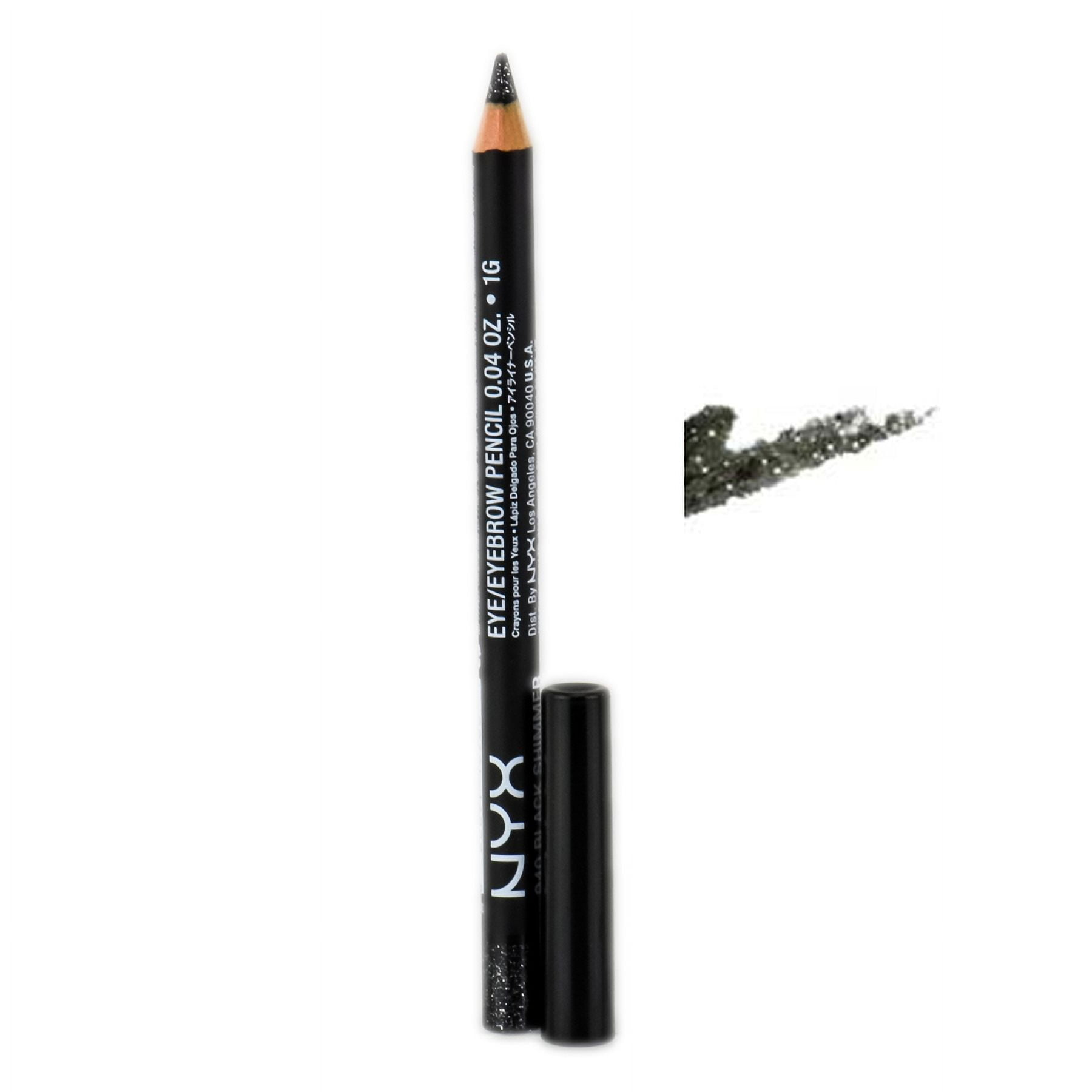 NYX Professional Makeup, Eye/Eyebrow Pencil, SPE940, Black Shimmer