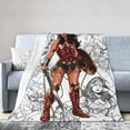thumbnail image 2 of Manta de franela de Wonder Woman, suave y acogedora manta de felpa para todas las estaciones para niños y niñas, manta ligera y cálida para cama, sofá o viaje, 40 x 30 pulgadas, 2 of 8
