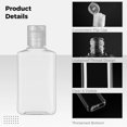 thumbnail image 4 of Botellas pequeñas de plástico con tapa abatible de 1 oz (paquete de 100) - Envases de viaje transparentes y rellenables para champú, loción corporal y cremas cosméticas, 4 of 7