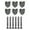 Grey, variant on Fabric Gnome Beard Costume DIY Gnome Braids Crafting Unfinished Wooden Balls for B