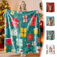 thumbnail image 1 of Manta de Franela con Estampado Navideño | Suave y Cómoda | Decoración Navideña | 75 X 100 Cm | Poliéster | Multicolor | 200 G | Ideal para Decorar El Sofá o El Dormitorio, 1 of 7