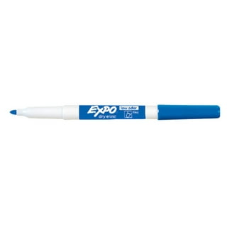 Dry Erase Markers Wedge Tip, Blue, Pack of 12