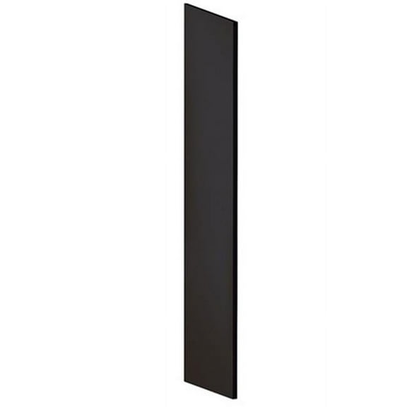 Side Panel - for Open Access Designer Locker and Designer Gear Locker - 24 Inches Deep - with Sloping Hood - Black