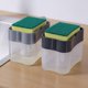 thumbnail image 2 of Dispensador de jabón para platos de primera calidad - Dispensador de jabón de cocina de encimera, dispensador de jabón para lavar platos en el fregadero - 2 piezas, 2 of 5