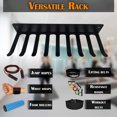thumbnail image 6 of 17" Resistance Band Rack with 9 Prongs, heavy-duty home gym organizer storage rack for Olympic Barbells, Jump Ropes, Lifting Belts, Chains and Resistance Bands (Hardware Included), 6 of 7