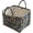 Blue, variant on Boho-Chic Quilted Floral Storage Basket, Boho Laundry Basket with Handle, Floral Pattern Foldable Laundry Baskets, Large Capacity Tote Bag Convenient for Organizing