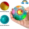 thumbnail image 6 of Magic Rainbow Puzzle FootBall- Fidget Ball Puzzle Game- Brain Teaser Toy for Boys & Girls Age 3 and Up- Birthday Party Christmas Easter Gift Stocking Stuffers Toy for Kids Teens Adults, 6 of 7