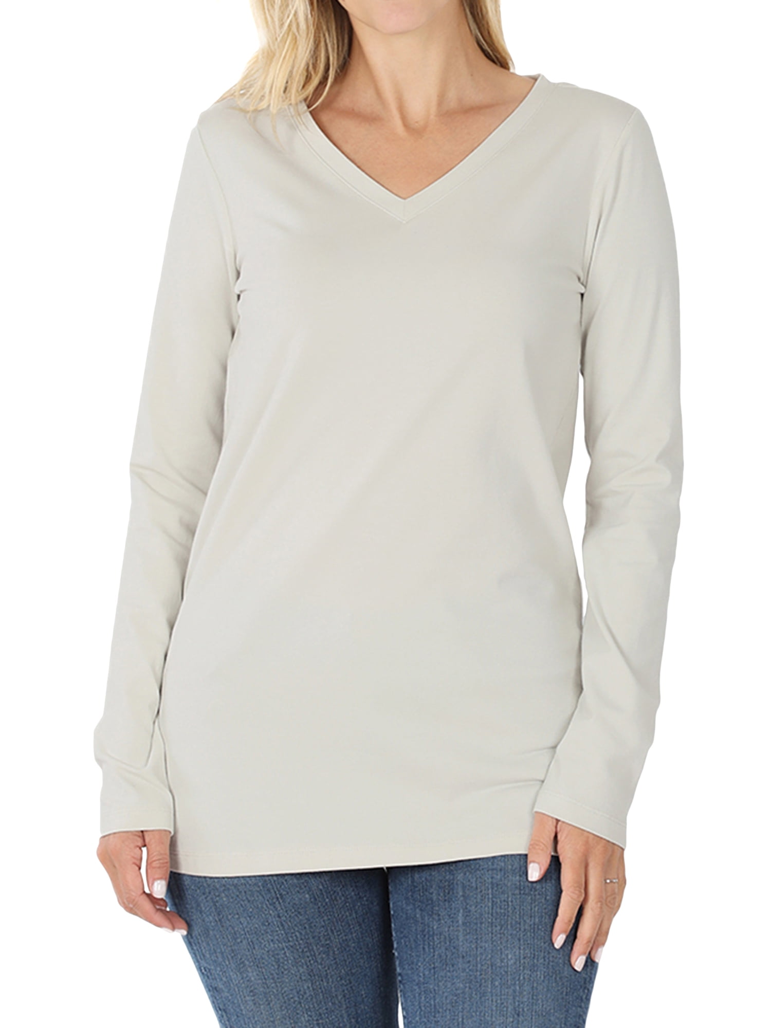 womens basic long sleeve