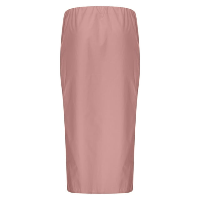 SHIXIAOO Linen Flared Maxi Skirt with Back Slit Elastic Waist Drawstring Long Flowy Ankle Length Skirt Zipper Back Skater Skirt Short Skirts Corset Skirt High Waist a Line Skirt Detachable Skirt