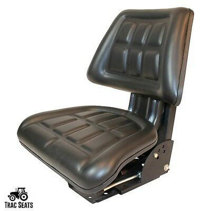 TRAC SEATS Black Mechanical Suspension Seat – Fits International Harvester 454 464 574 & More