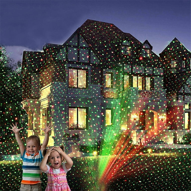 Waterproof Christmas Projection Lights with Red & Green with