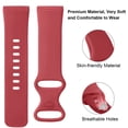 thumbnail image 4 of Bracelet de Montre en Silicone Respirant et Résistant à la Transpiration, Couleur Unie, Compatible avec Versa 3 et Sense, 4 of 4