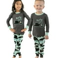 thumbnail image 2 of LazyOne Warm Long-Sleeve PJ Sets for Girls and Boys, Bearly Awake, Funny Animal Kids' Pajama Sets, 2 of 6