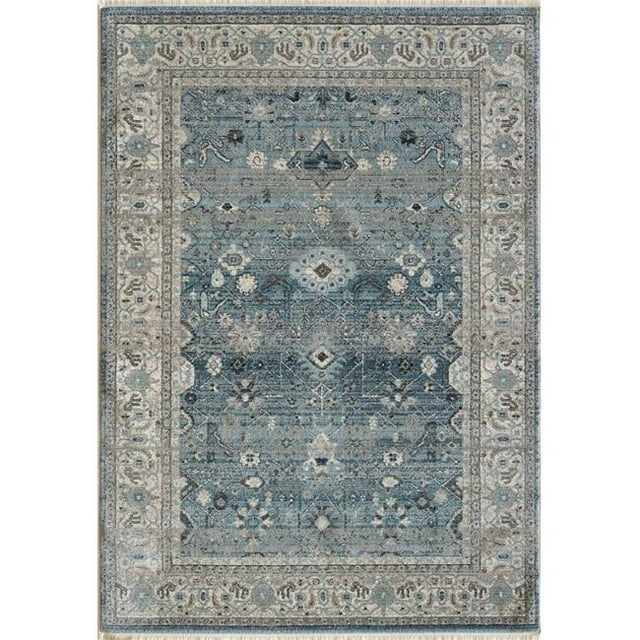 Dynamic Rugs JN7106881500 6 ft. 7 in. x 9 ft. 2 in. Juno 6881 Rectangle Transitional Area Rug - 500 Light Blue