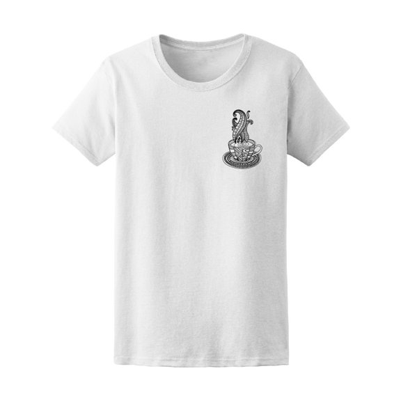 Zendoodle Coffee Cup Women's Tee - Image by Shutterstock